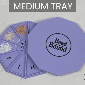 Bead Tray MEDIUM sorter project organizer bead storage Delica beading tray mobile magnet travel case for bead crafting Miyuki Seed