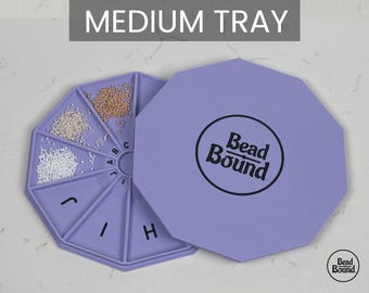 Bead Tray MEDIUM sorter project organizer bead storage Delica beading tray mobile magnet travel case for bead crafting Miyuki Seed