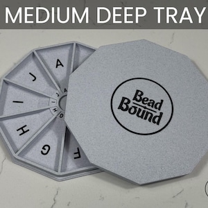 Bead Tray MEDIUM - DEEP sorter project organizer bead storage Delica beading tray mobile magnet travel case for bead crafting Miyuki Seed