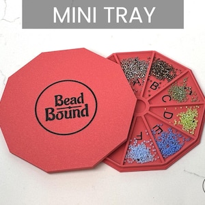 Bead Tray 'MINI' bead projects organizer bead storage Delica beading tray mobile magnet travel case for bead crafting Miyuki Seed Bead