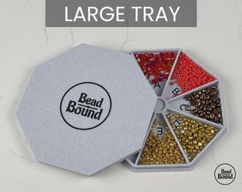 Bead Tray LARGE seed beading tray mobile magnet travel case jewelry craft Miyuki, Delica Seed Bead Craft loom peyote project