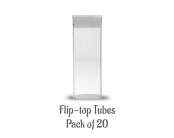 Flip-Top Bead Tubes Pack of 20 with Lids for Delica seed bead storage bead organizer bead craft bead container tictac bead tube