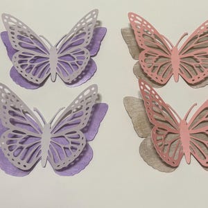 3-D Paper Butterfly cutouts  12ct