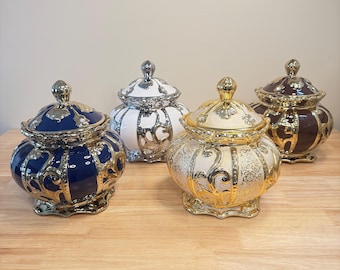 Porcelain Santeria Tureen Combo (SAVE): Orisha Yemaya, Oya, Obatala, Oshun