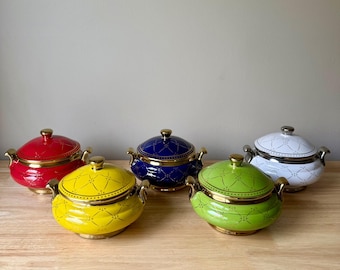 Small Porcelain Tureen with Lid - 6.75"