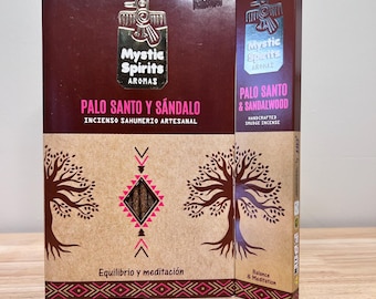Palo Santo & Sandalwood Smudge Incense Sticks - Mystic Spirits Aromas