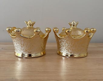 Ibeyi Porcelain Tureens | Gold Crown Soperas Yoruba Twins