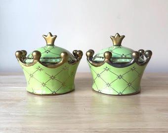 Ibeyi Twins Porcelain Tureens: Yoruba Santeria Soperas with Gold Detailing