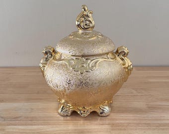 Oshun Porcelain Tureen: Gold Orisha Osha Santeria Potiche