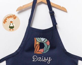 Customized Apron, Baking Apron, Personalized Apron, Cooking Apron, Baking Gift, Chef Apron, Toddler Apron, Gardening Apron, Floral Apron