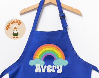 Custom Kids Apron, Kids Art Apron, Toddler Apron, Kids Apron, Kids Cooking Gift, Kids Party Favor, Kids Birthday Party, Kids Baking Apron