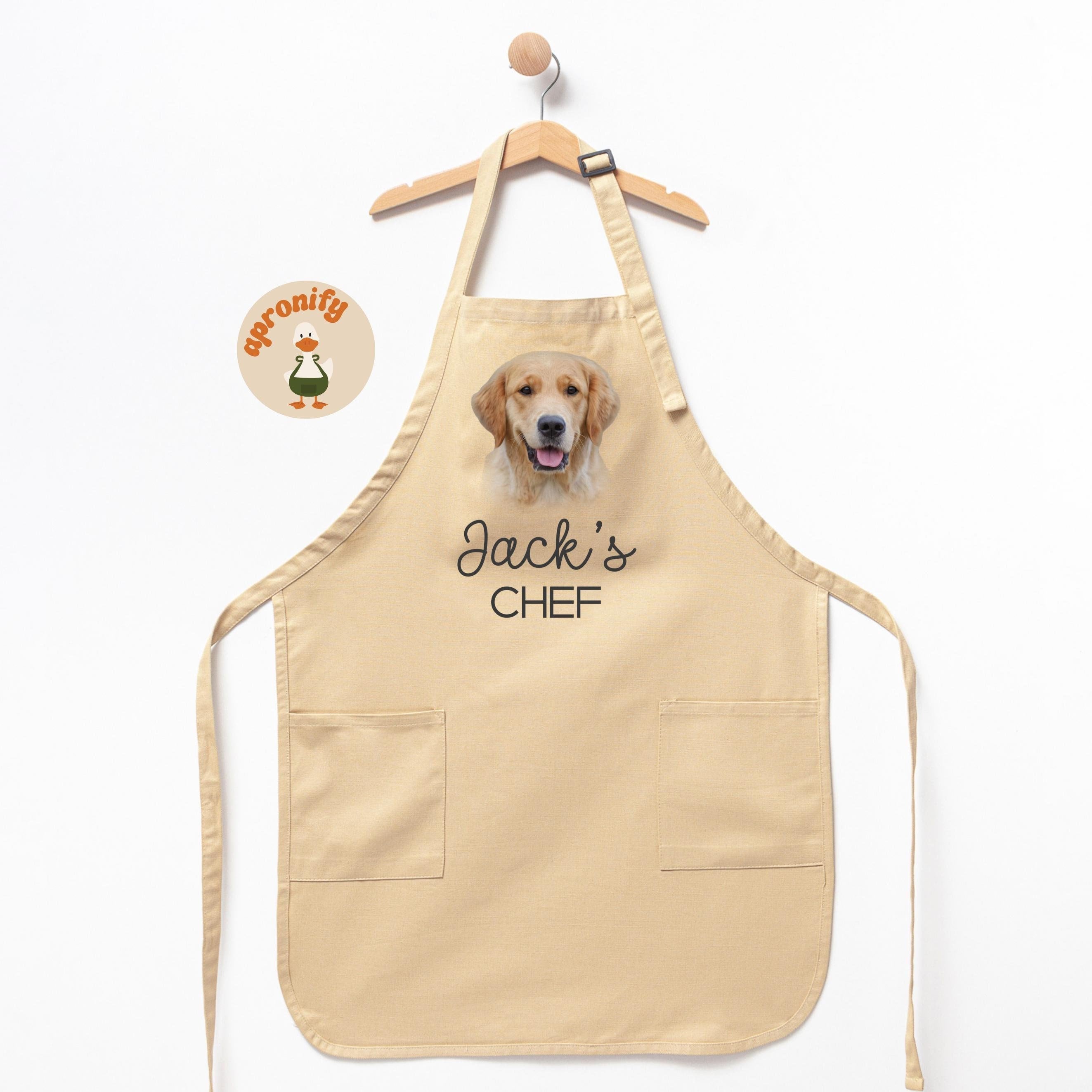 Custom Pet Portrait Apron, Custom Dog Apron, Personalized Apron, Custom Apron, Dog Lover Gift, Custom Pet Gifts, Gift For Dog Mom, Pet Lover