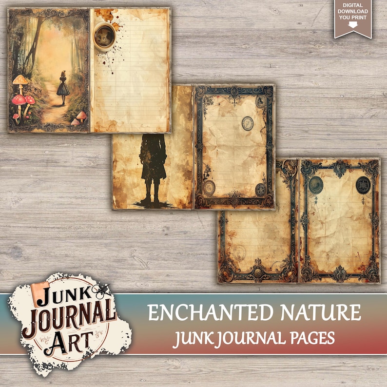 Enchanted Nature Junk Journal Printable Pages - Magical Forest Kit ...