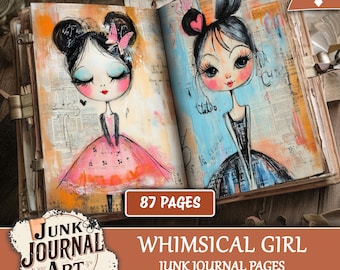 Junkdagboek voor regenachtige dagen - benodigdheden voor junkjournal, kits voor junkjournal, winterjunkdagboek, parapludagboekpapier, afdrukbaar, kieskeurig gesneden, tags