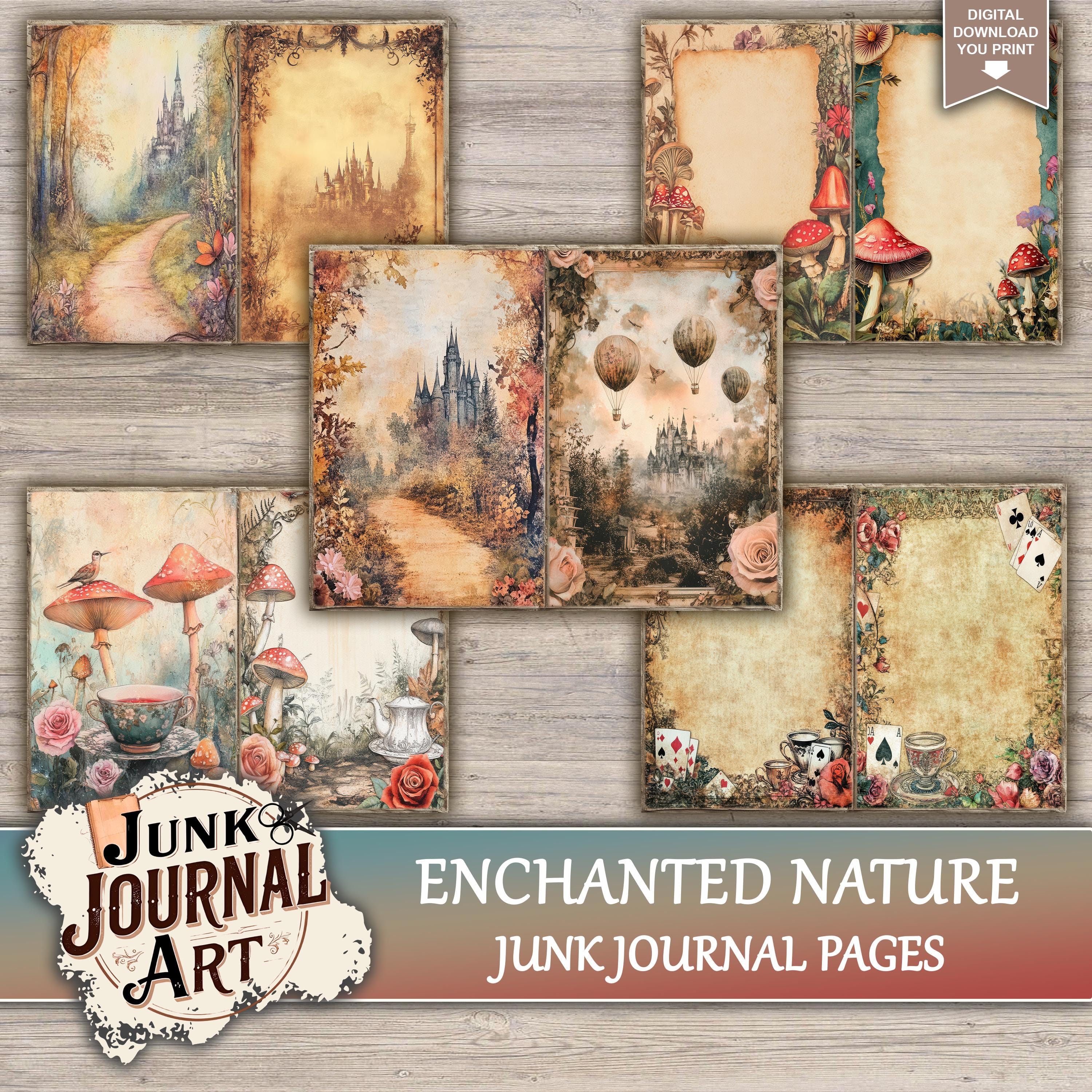 Enchanted Nature Junk Journal Printable Pages - Magical Forest Kit ...