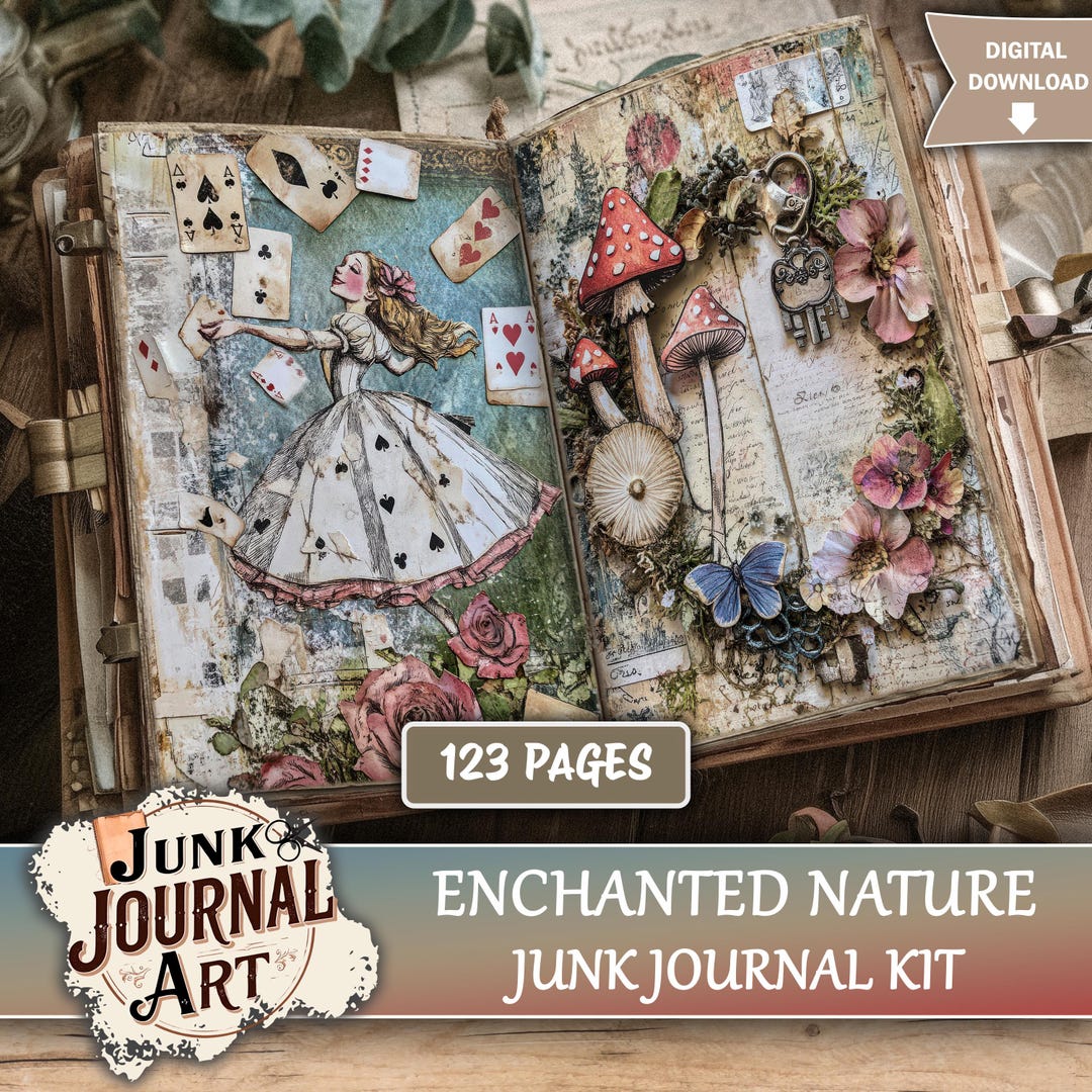 Enchanted Nature Junk Journal Printable Pages - Magical Forest Kit ...