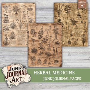 Apothecary Junk Journal supplies printable