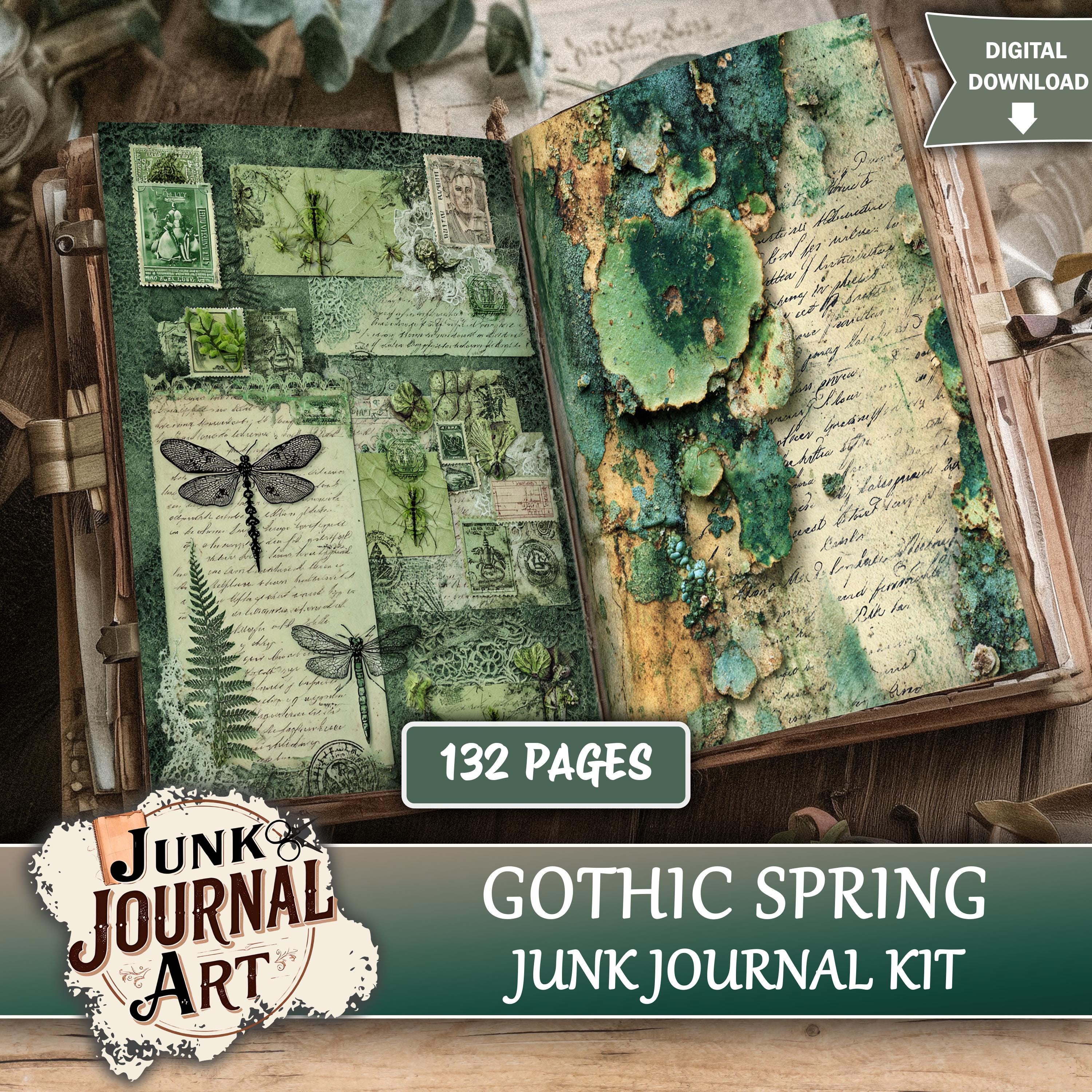 Gothic Spring Junk Journal Printable Pages - Junk Journal Supplies ...