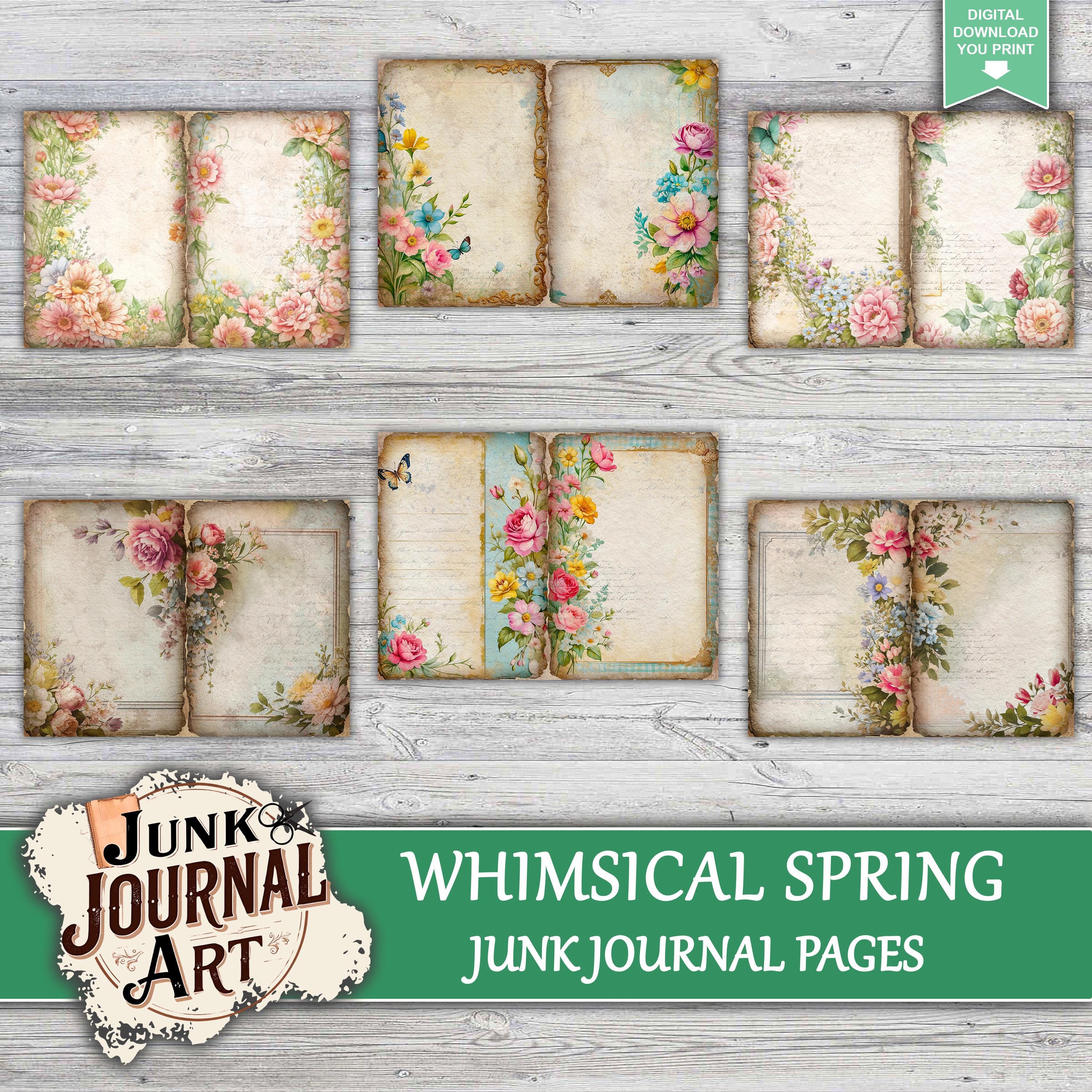Spring Junk Journal Kit, Junk Journal Supplies, Junk Journal Kits ...