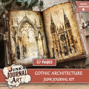 Gothic Architecture Junk Journal Pages, Junk Journal Supplies, Junk ...