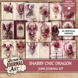 The image is a collage of various artistic images, including dragon illustrations and floral designs, arranged in a grid format.