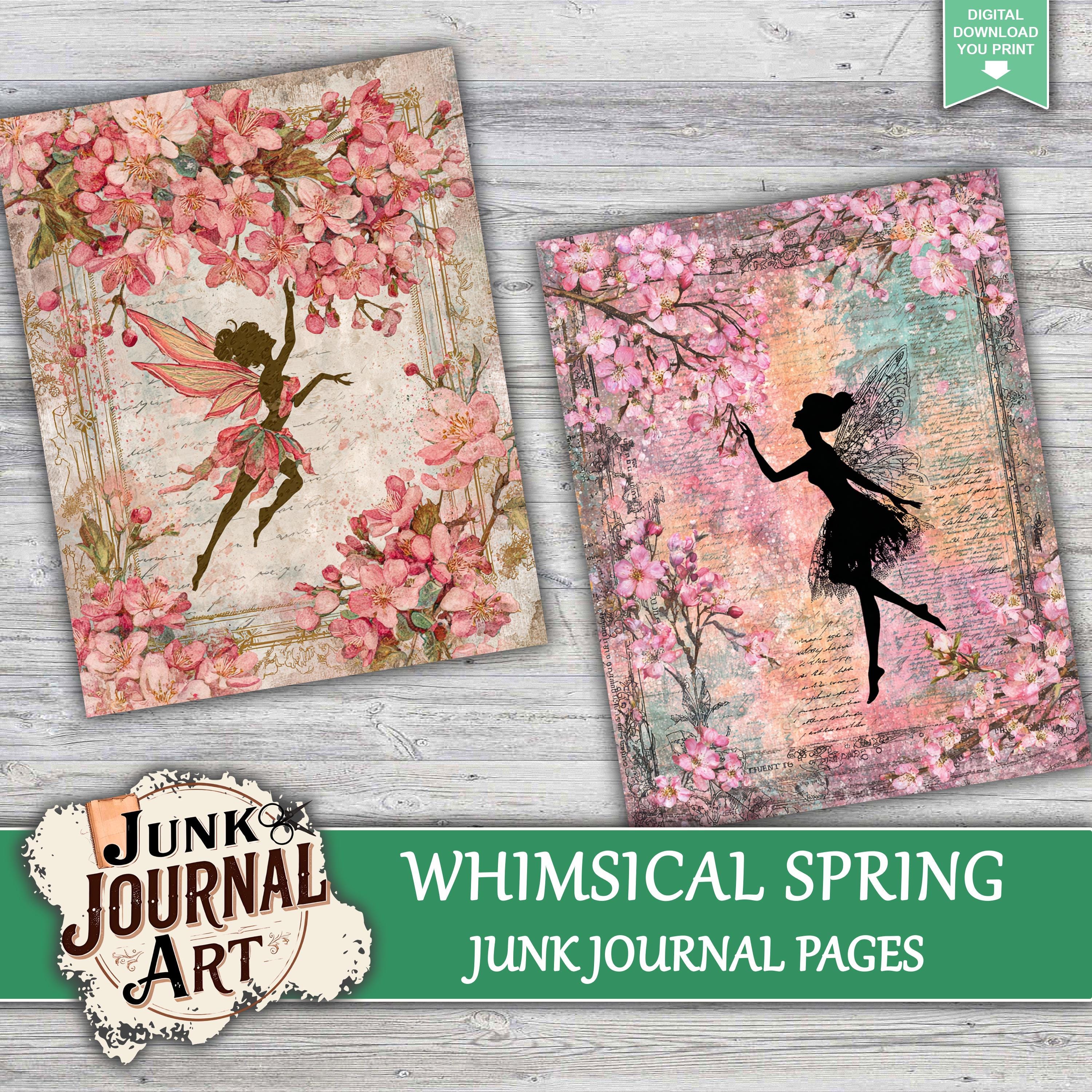 Spring Junk Journal Kit, Junk Journal Supplies, Junk Journal Kits ...