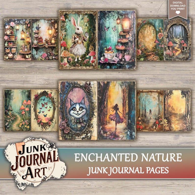 Enchanted Nature Junk Journal Printable Pages - Magical Forest Kit ...