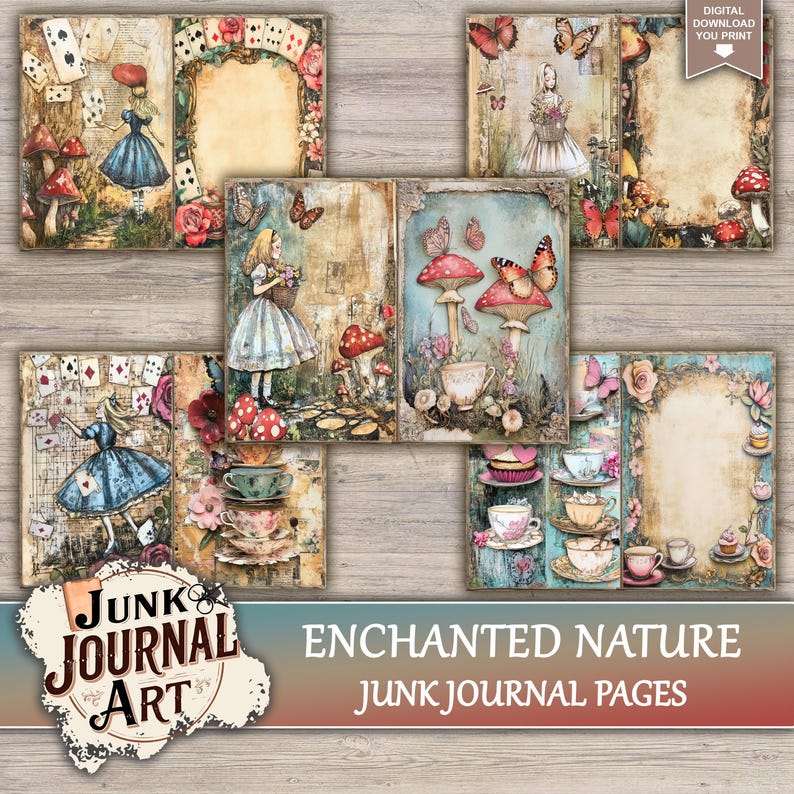 Enchanted Nature Junk Journal Printable Pages - Magical Forest Kit ...