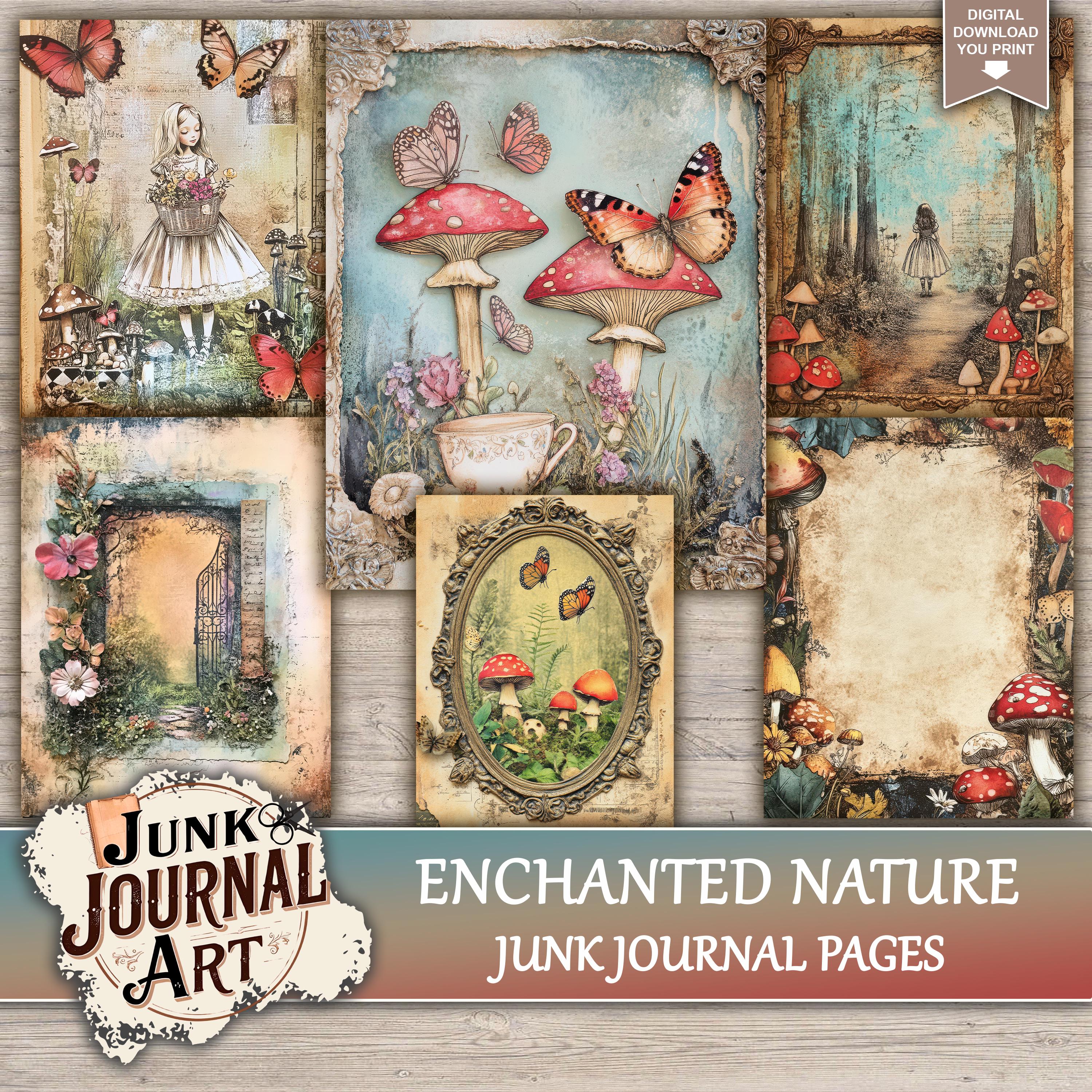 Enchanted Nature Junk Journal Printable Pages - Magical Forest Kit ...