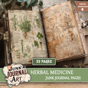 Apothecary Junk Journal supplies printable