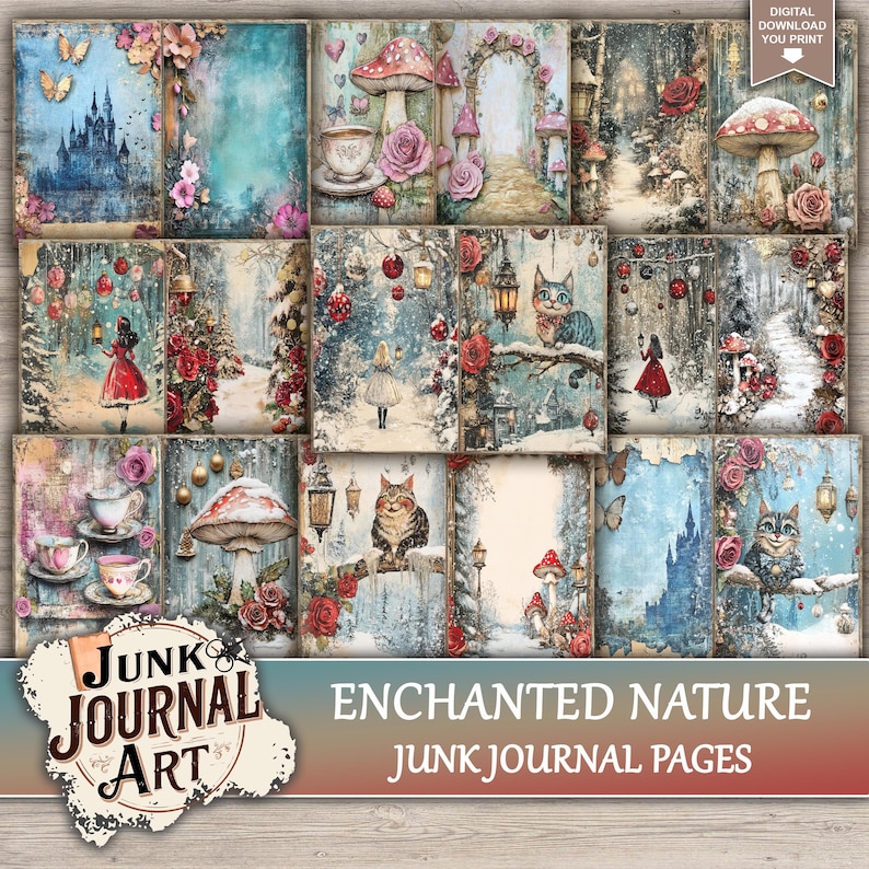 Enchanted Nature Junk Journal Printable Pages - Magical Forest Kit ...