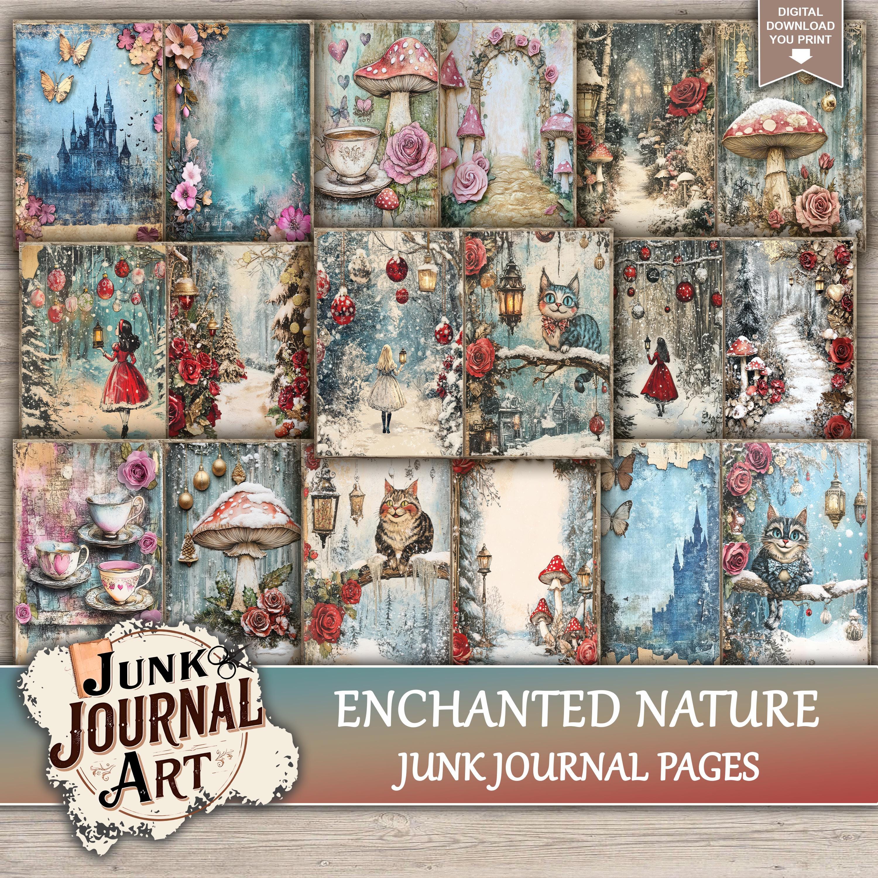 Enchanted Nature Junk Journal Printable Pages - Magical Forest Kit ...