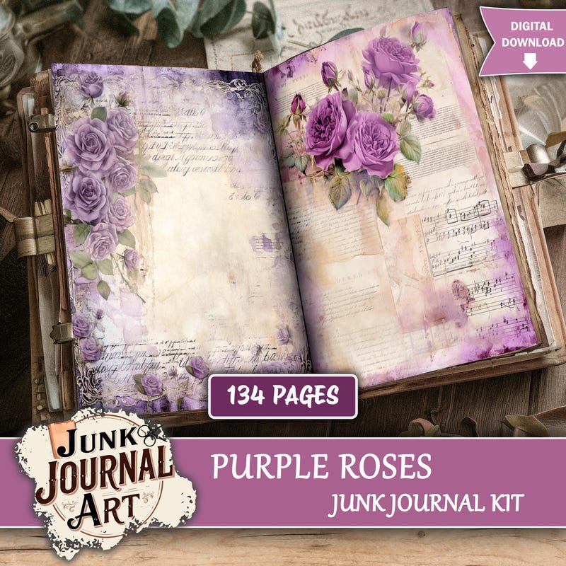 Purple Romantic Wall Art - Etsy UK