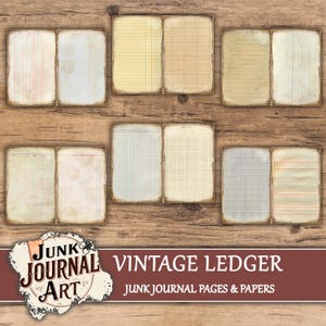 Ledger journal paper, Ledger junk journal, junk journal supplies, junk journal kits, junk journal ideas, junk journal paper, junk journaling kits, junk journaling, junk journal sticker, vintage junk journal, ledger printable, color ledger paper, ledger journal, ledger journal junk