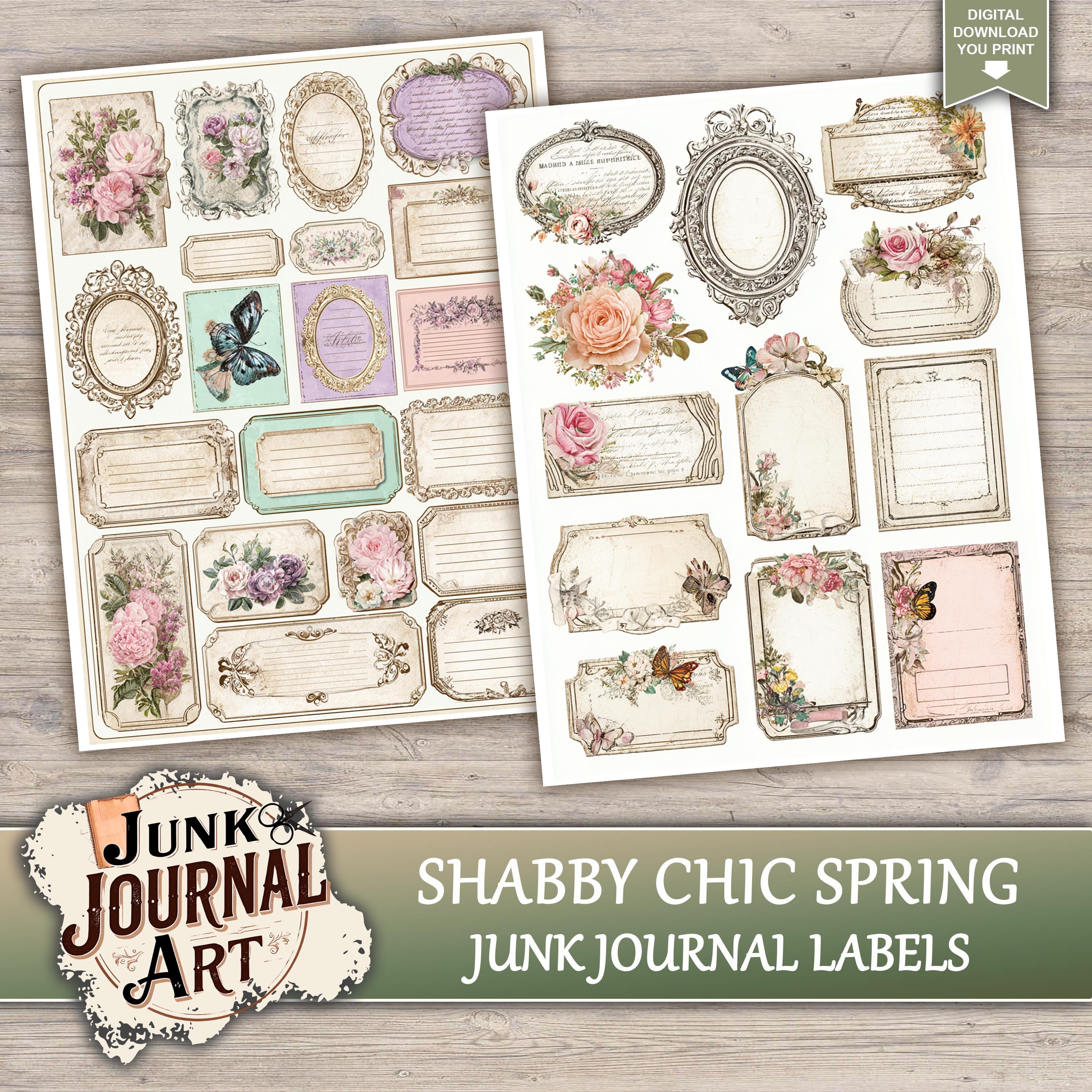 Shabby Chic Spring Junk Journal Printable Pages - Vintage Easter Kit ...