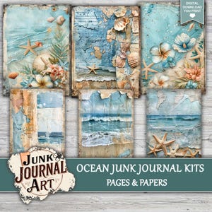 Ocean Junk Journal, Junk Journal Supplies, Junk Journal Kits, Summer ...