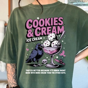 Butcher and Blackbird Shirt, Cookie & Cream Ice Cream Tee, Brynne Weaver Inspired Bookish Shirt, Fantasy Reader Quote T-Shirt Gift