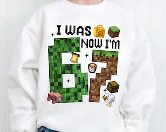 Camiseta "Tenía 6 años y ahora tengo 7", camiseta infantil "Six Seven Game", divertida camiseta de cumpleaños con meme "67", camiseta de 7.º cumpleaños de jugador de píxeles, divertida camiseta infantil "gamer".