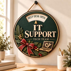 Software Developer Office Sign, Wooden Spinning Status Sign, Coding Mode Door Hanger, Programmer Christmas Gift, Home Office Holiday Decor