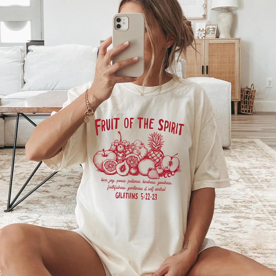 Fruit of the Spirit Bible Verse Tshirt, Christian Faith Tee ...