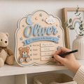Personalized Baby Boy Birth Announcement Sign, Fishing Baby Name Sign, Birth Stats Plaque, Newborn Hospital Keepsake Gift, Wooden Sign product logo
