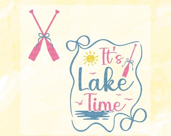 Es ist Lake Time DTF Transfer, Sommer direkt zum Film, bereit zum Pressen, Coquette Summer Transfer, Preppy Lake DTF, Lake Life DTF, Urlaub dtf