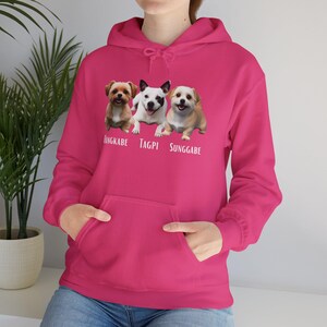 Personalized Dog Lover Hoodie: Custom Pet Portrait Sweatshirt