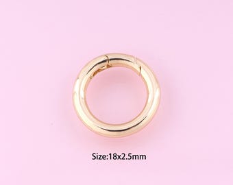 Round Clasp,18K Gold Filled Snap Clasp,Round Clasp,DIY Snap Clasp