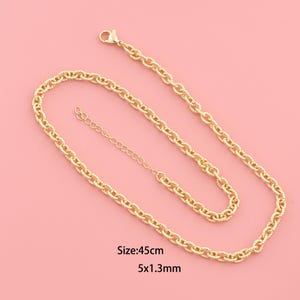 Collar Rolo, Collar de Cadenas Rellenadas de Oro de 18 K, Collar Minimalista, Collar de Moda