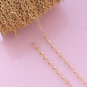 Figure 8 Chains,18K Gold Filled Special Chains,Semi-Finished Chains,DIY Jewelry Chains,4.8x2.4mm