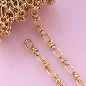 Figure 8 Chains,18K Gold Filled Special Chains,Semi-Finished Chains,DIY Jewelry Chains,16.8x8mm
