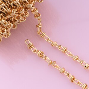 Figure 8 Chains,18K Gold Filled Special Chains,Semi-Finished Chains,DIY Jewelry Chains,18x6.7mm