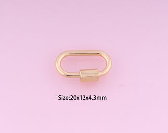 Carabiner Clasp,18K Gold Filled Carabiner Clasp,Carabiner Clasp,DIY Carabiner Clasp