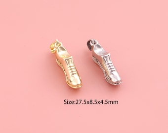 Sneaker Pendant,18K Gold Filled Sneaker Charm,Cubic Zirconia Sneaker,Sneaker Charms,DIY Sneaker Charms